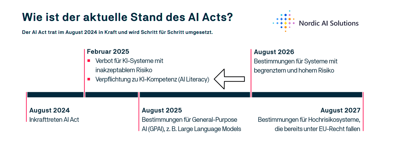 Grafische Übersicht über den aktuellen Stand des AI Acts